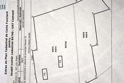 Teren intravilan 5,837 mp, parcelat in 2, utilita?ii, deschidere 64 m - 7