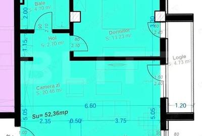 Apartament cu 2 camere semidecomandat în Aradului - 1