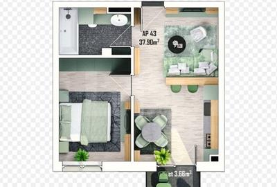 Apartament 2 camere, bloc nou, Apahida - 5