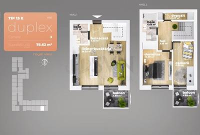 Apartament cu 3 camere decomandat în Berceni - 10