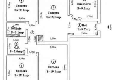 Locuinta ideala pentru familie | Apartament spatios 4 camere, Racadau, pietonala - 33