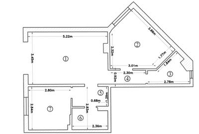 Spațiu Comercial Modern 3 camere Primul Chiriaș După Renovare – 49 mp - 2