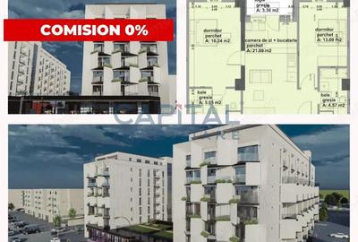 Apartament de vanzare, 3 camere, ansamblu rezidential modern, comision 0% - 3
