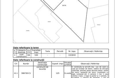 Casă cu 5 camere cu Teren 530 Mp în Andrei Mureșanu
