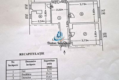 Apartament cu 3 camere decomandat în Sud - 11