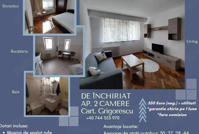 Apartament cu 2 camere decomandat în Grigorescu
