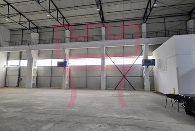 Hala industriala rampa cale rulare pod rulant 9ml H 520mp 49mp birouri - 5