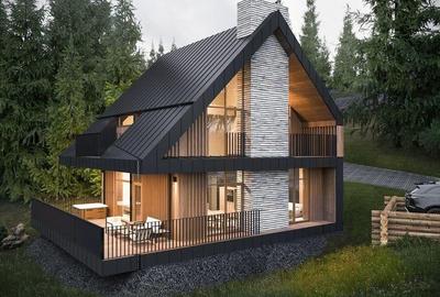 FILM!Casa ergonomica,independenta energetic,123 mp utili,777 mp teren, Rasnov, P - 4