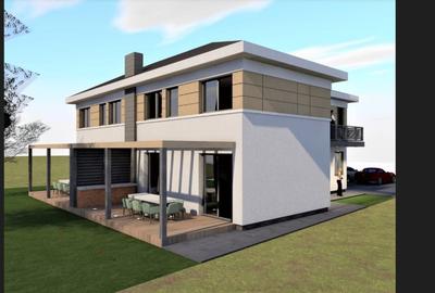 Duplex de vanzare, 120 mp,+332 mp. curte, sat Tureni, 159900 Eur