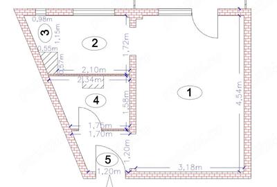 Garsonieră decomandată în Grigorescu