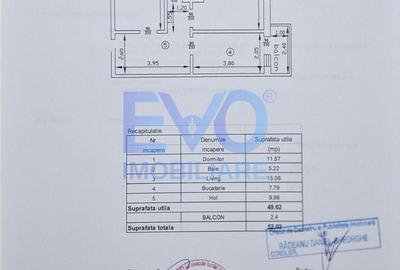 Apartament cu 2 camere decomandat în Galata