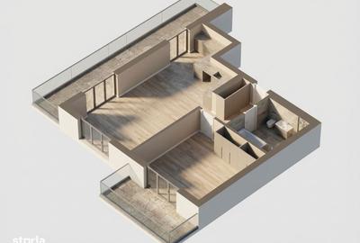 Apartament cu 2 camere decomandat în Dâmbul Rotund