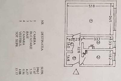 Garsonieră decomandată în Berceni - 2