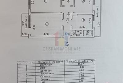 Apartament cu 3 camere decomandat în Calea Galați - 7