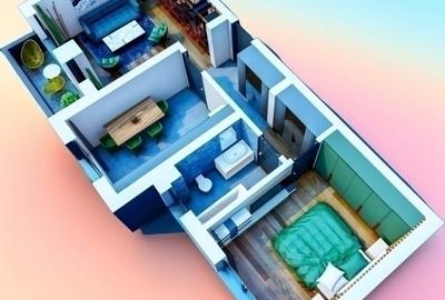 Apartament cu 2 camere decomandat în Vișani - 1