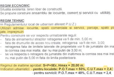Teren cu PUZ aprobat P+5E - Otopeni - 2