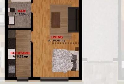 Apartament cu 2 camere semidecomandat în Dobroești - 3