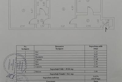 - Apartament 2 camere 54mp confort 1, zona Hipodrom, mobilat utilat - 2