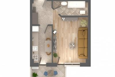 Apartament 1 camera,Podu Ros,Casa Sindicatelor - 2