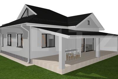 Casă individuală cu 4 camere cu Teren 732 Mp în Exterior Est