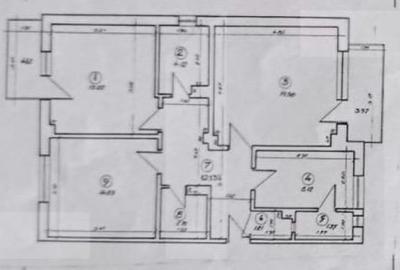 Apartament cu 3 camere decomandat în Central - 1