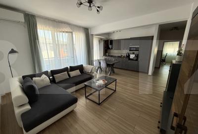 Apartament cu 3 camere, finisat si mobilat, 71 mp, Intrare Giroc, loc de parcare