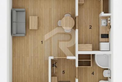 Garsonieră semidecomandată în Teiul Doamnei - 10