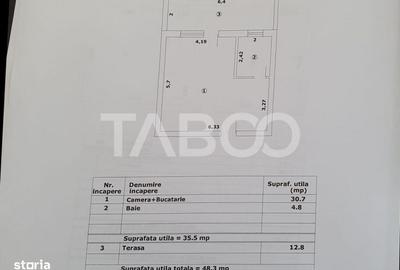 Garsonieră decomandată în Central