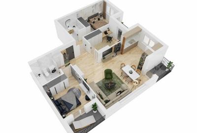 Apartament cu 4 camere semidecomandat în Mihai Viteazul - 2