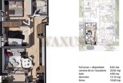 Apartament cu 3 camere în Baciu