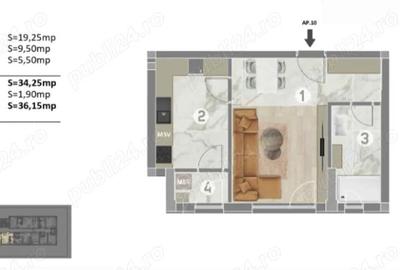 Garsonieră în Central