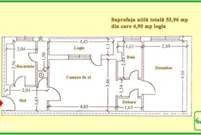 Apartament cu 2 camere în Cina - 6