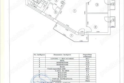 Casă cu 3 camere în Central - 1