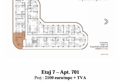Apartament - Etaj 7 - Complex Rezidențial WHITE SEA - Navodari - 6