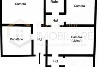 SOARELUI - 4 cam - 2 bai - 2 balcoane - centrala proprie - clima - ETAJ 3 - 2