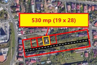 Teren 530mp, 19mX28m, Povarnisului (Taietura Turcului), , - 3