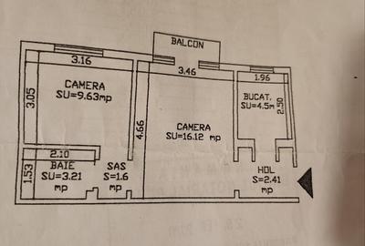 Apartament cu 2 camere semidecomandat în Păcurari - 8