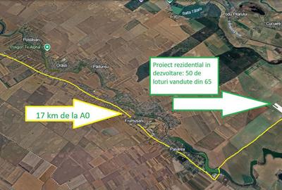 Teren de 7643 mp, în Frumușani