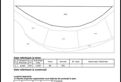 Teren de 1200 mp, în Brănești - 2