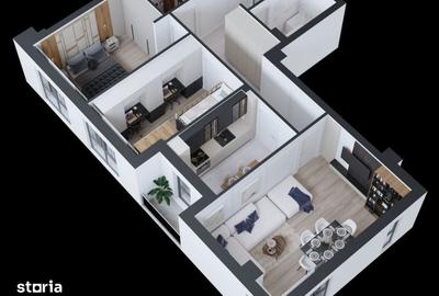Apartament cu 3 camere decomandat în Cug - 7