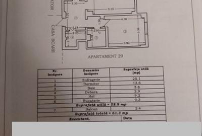 Apartament cu 2 camere decomandat în Central