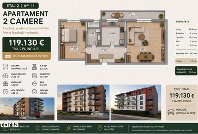 Apartament cu 2 camere în Tomis Plus - 9
