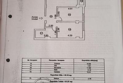 Apartament cu 2 camere decomandat în Central