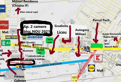 Inchiriez ap2cam mare cu bucatarie separata BLOC NOU (cu parc) 9min metrou M3 Preciziei + PARCARE - 3
