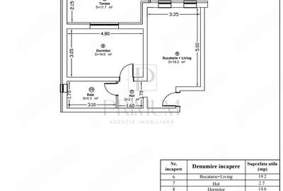 Apartament cu 2 camere semidecomandat în Giroc - 1