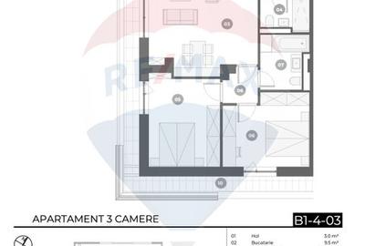 Apartament cu 3 camere în Chitila - 3