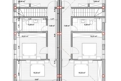 Duplex 4 camere, 120mp utili si 250mp teren, in Dezmir - 6