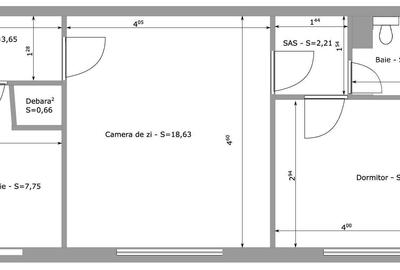 Apartament cu 2 camere semidecomandat în Rogerius