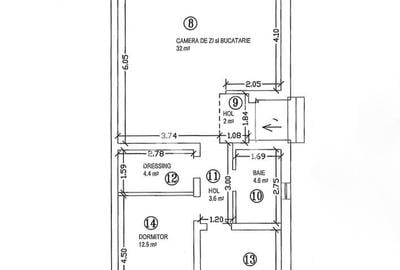 Duplex cu 3 camere cu Canalizare în Moșnița Nouă - 23