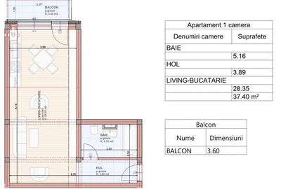 Garsoniera 37mp Subcetate Comision 0 - 1